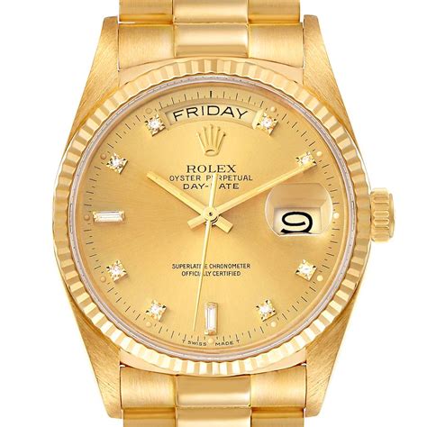 rolex yellow gold presidential|rolex gold presidential watch price.